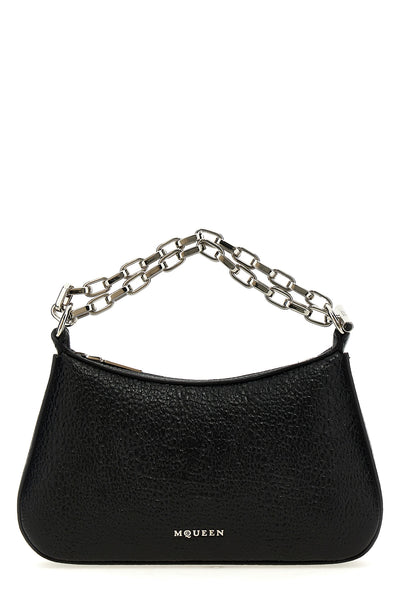 mcqueen t-bar mini handbag in grainy leather