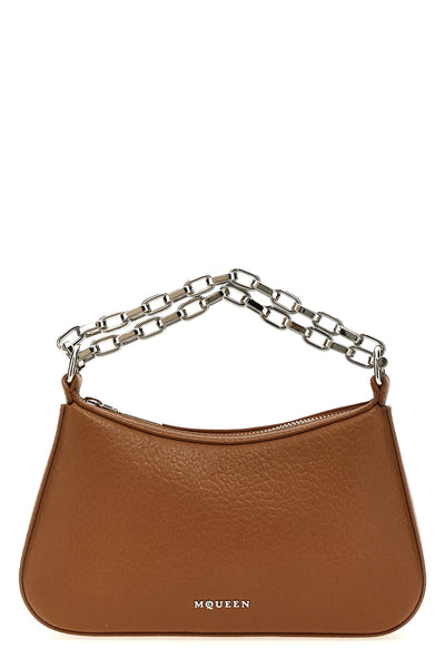 mcqueen t-bar mini handbag in grainy leather