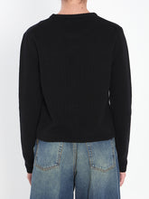 MONCLER M logo sweater in wool and cashmere