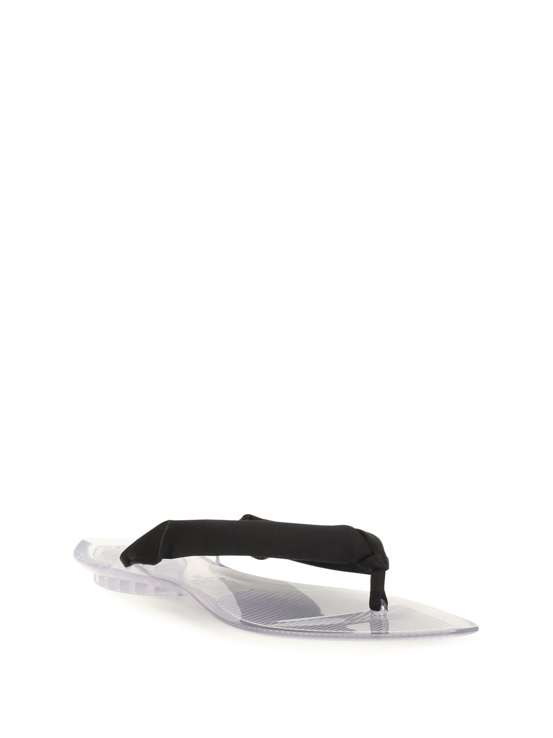 ALAIA 36 satin flip-flop sandals