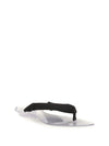 satin flip-flop sandals