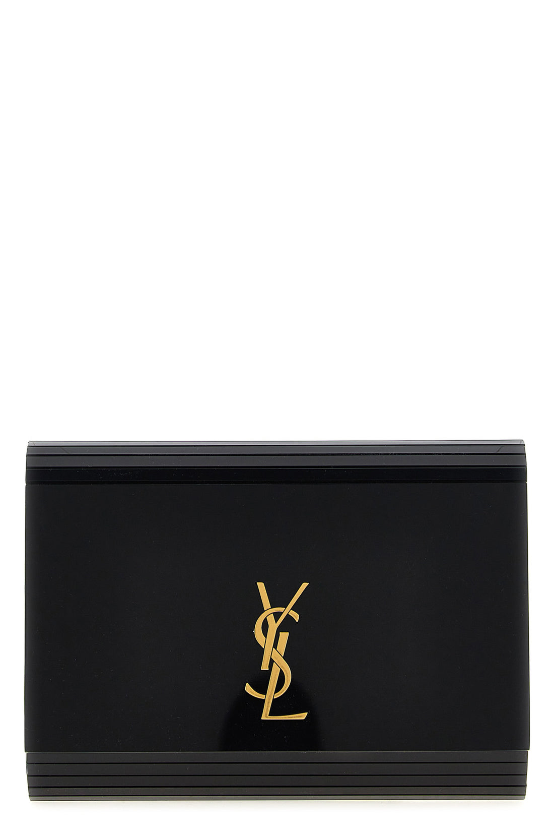 SAINT LAURENT OS minaudière vicky pleaxiglass crossbody bag