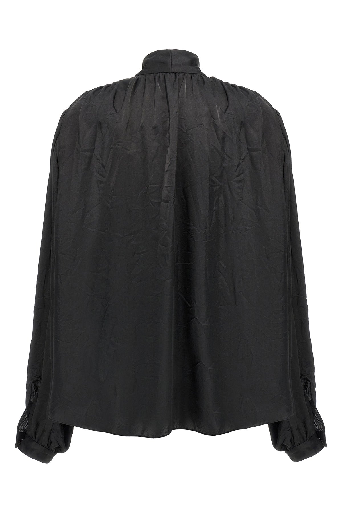 double sleeve technical crêpe shirt