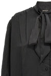 double sleeve technical crêpe shirt