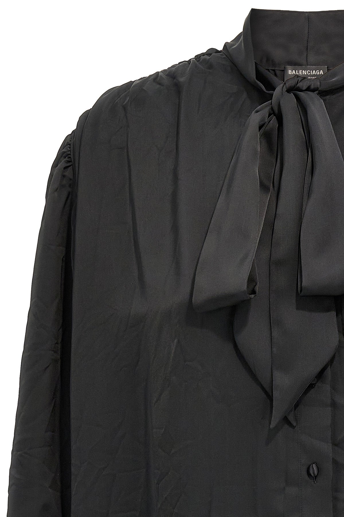 double sleeve technical crêpe shirt