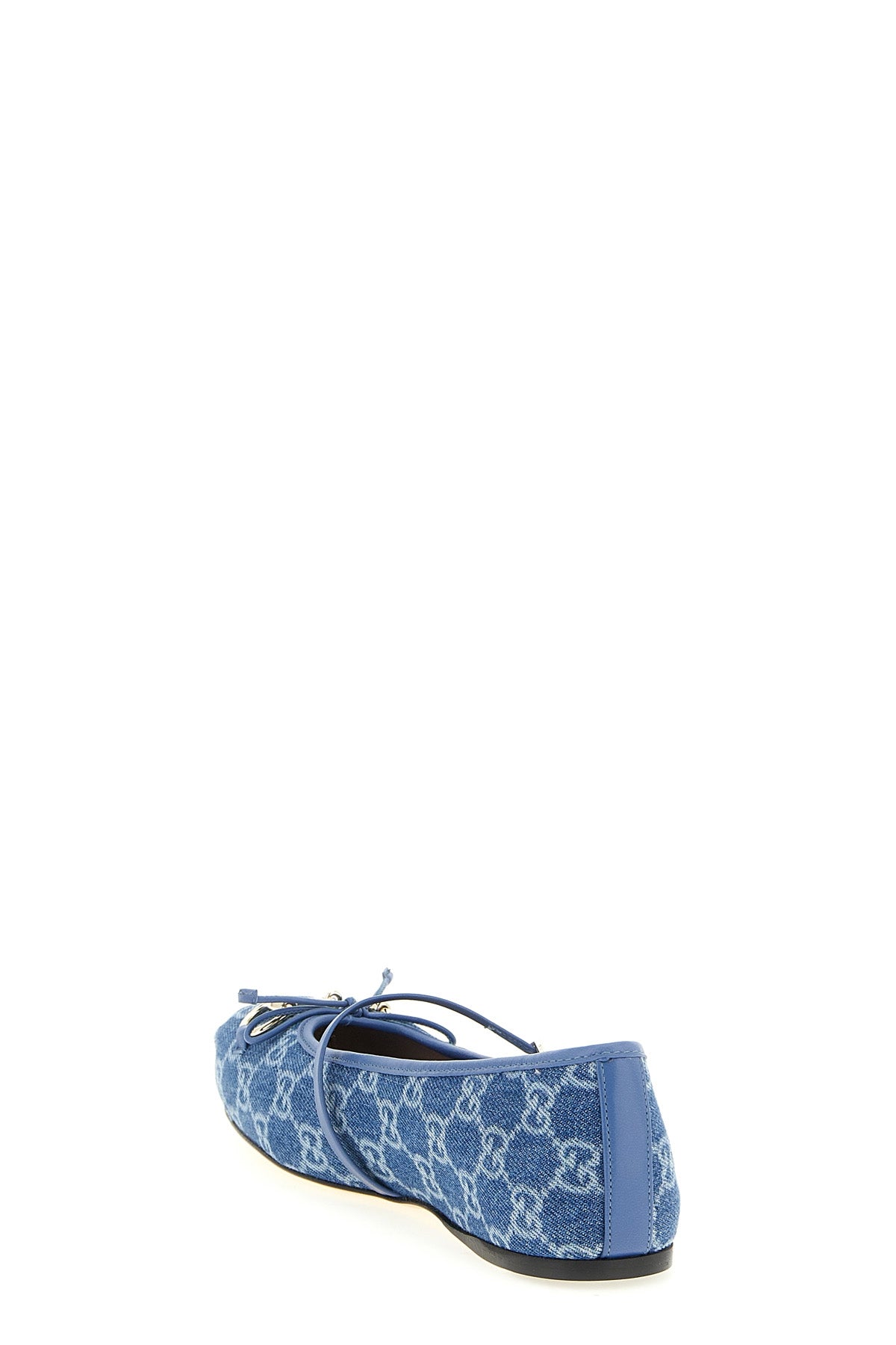 gucci gg denim ballet flats