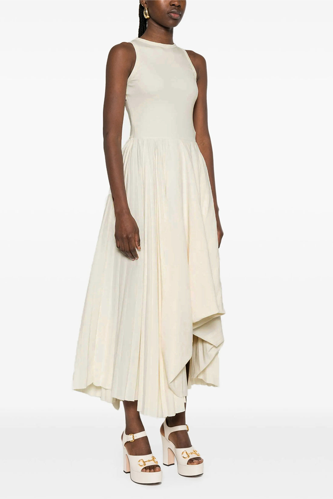 MCQUEEN 38 long dress in cotton jersey