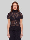 lace top in black