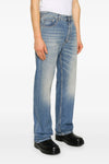 stonewashed cotton denim jeans