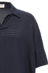 light silk striped polo shirt