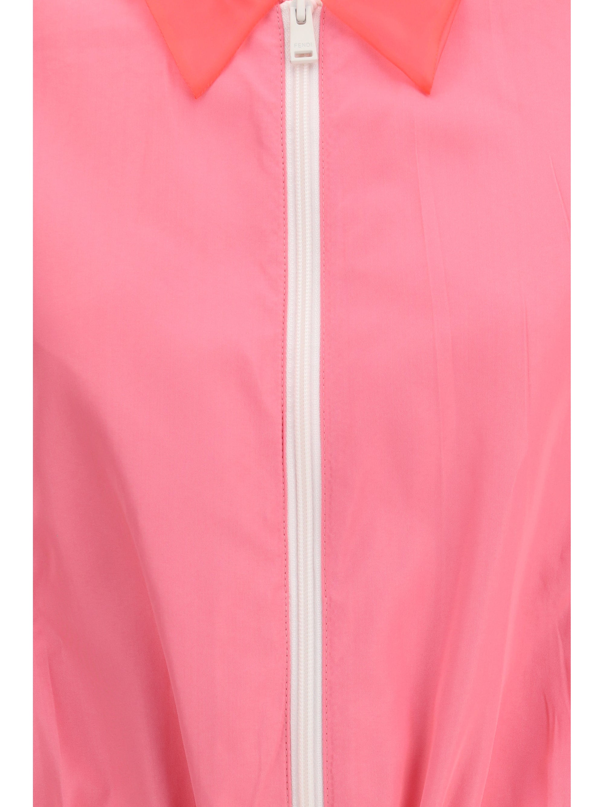 bomber in technical viscose
