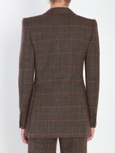 CHLOE 36 checked wool tailored jacket
