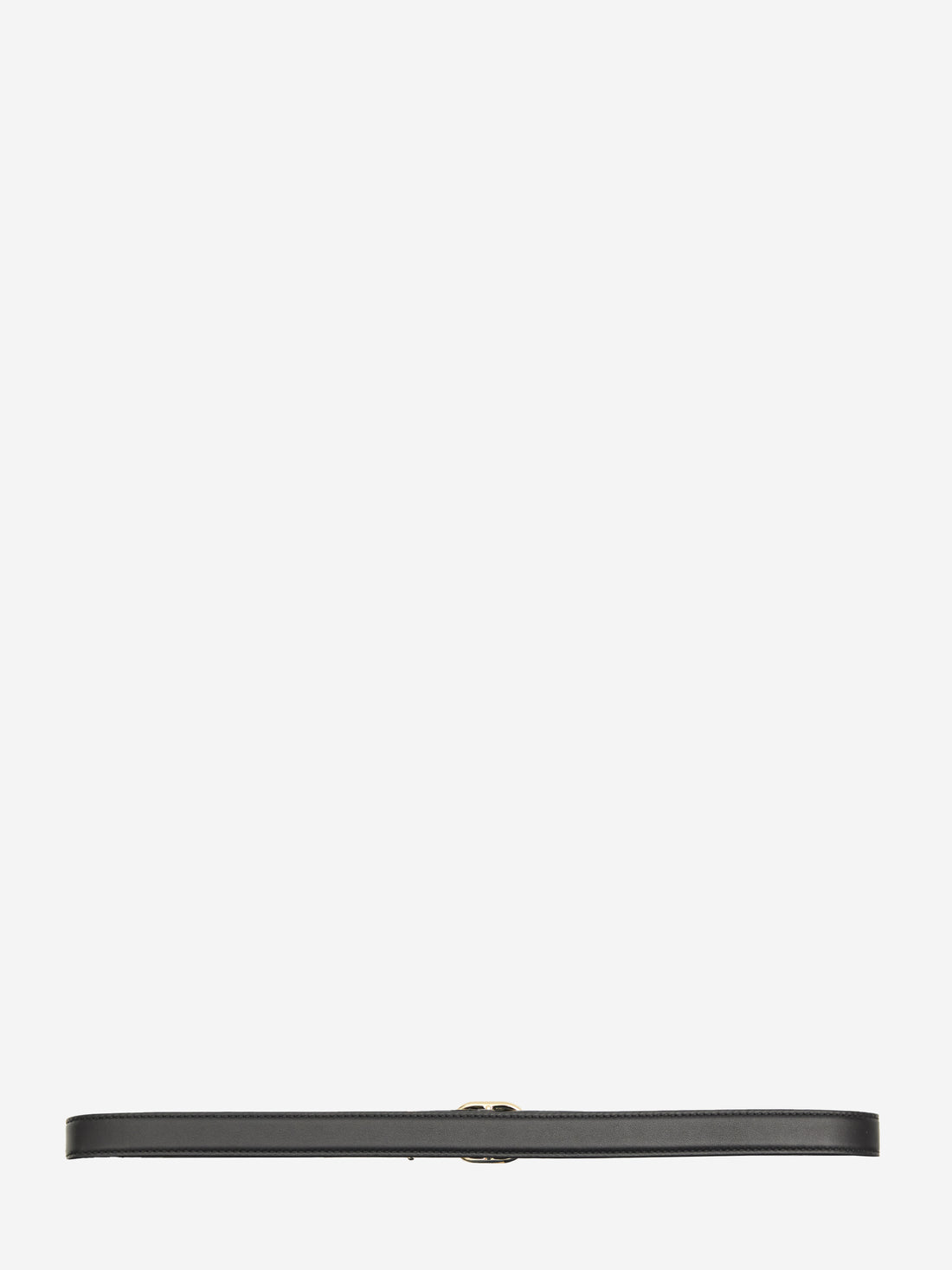 GUCCI 70 skinny belt with oval buckle