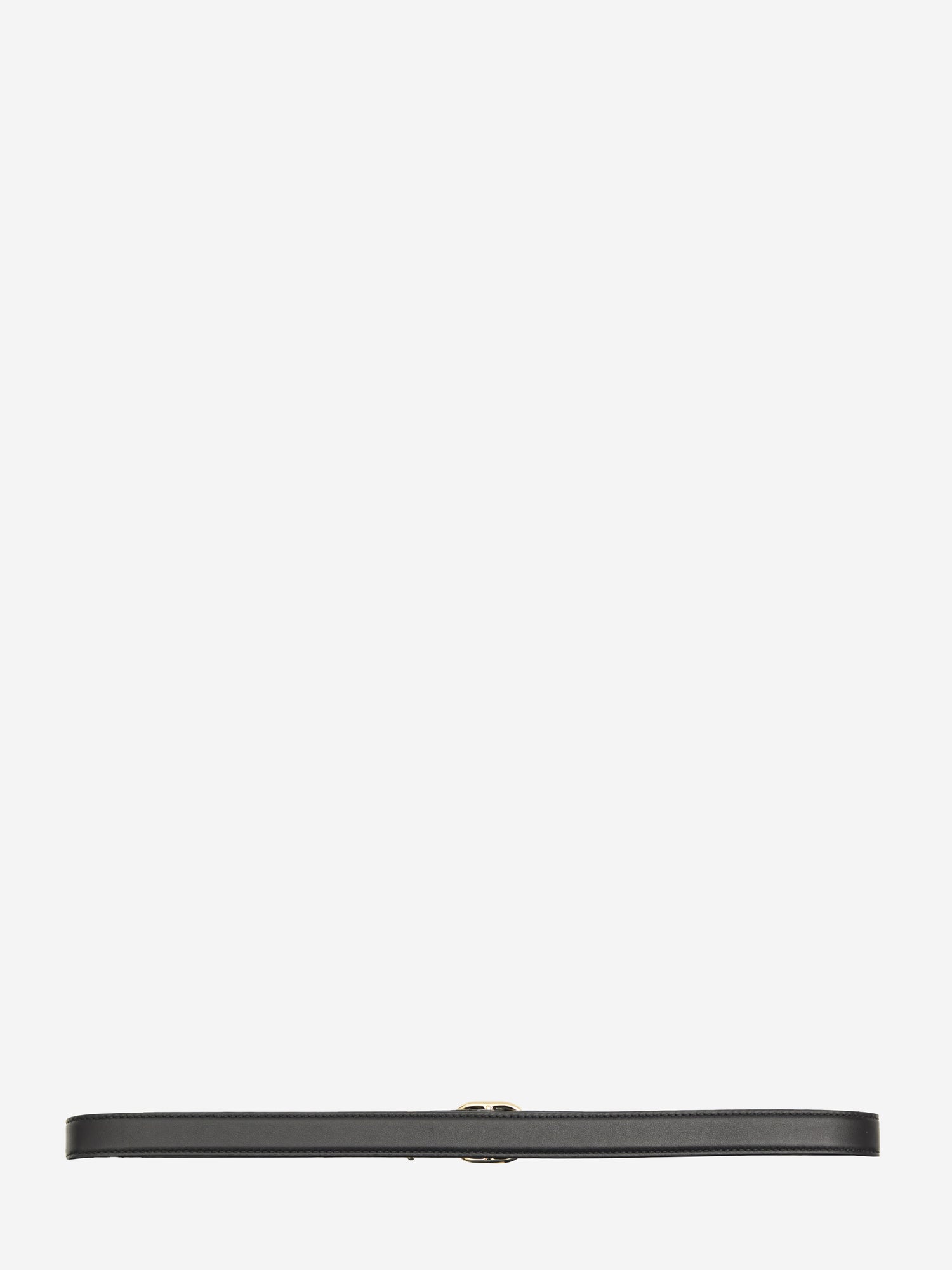 GUCCI 70 skinny belt with oval buckle