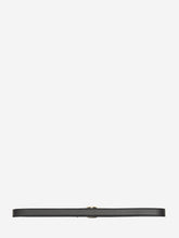 GUCCI 70 skinny belt with oval buckle