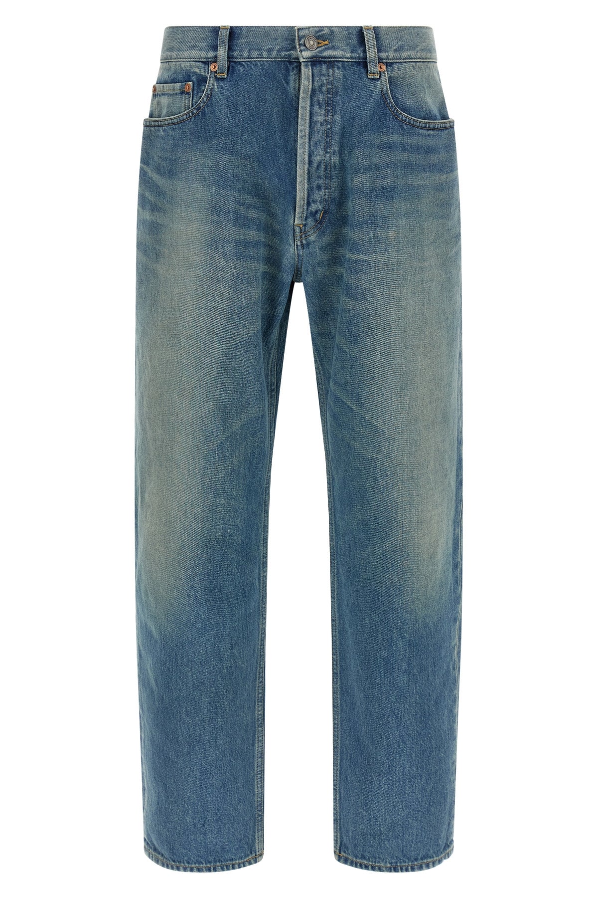 mick jeans in stone-washed cotton denim
