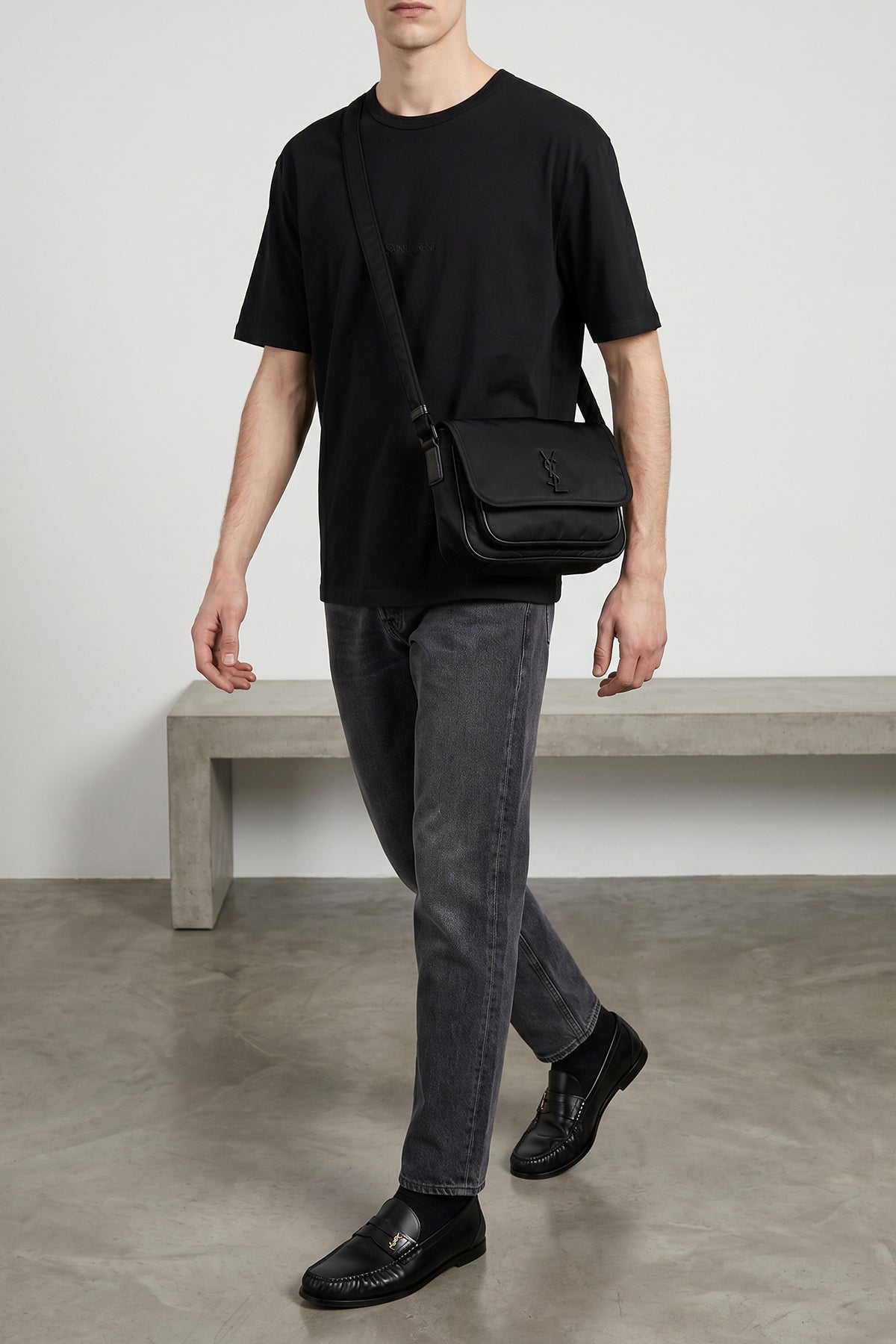 mick jeans in stone-washed cotton denim