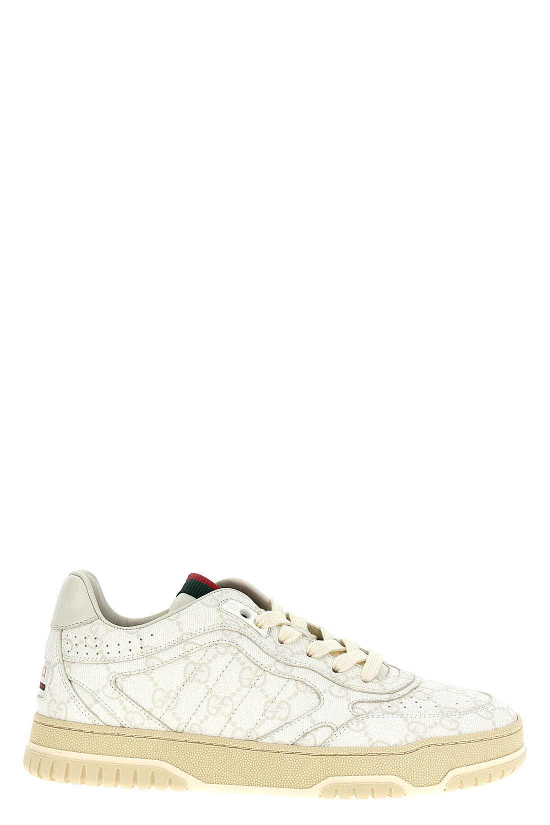 GUCCI 35.5 gucci re-web sneakers in two-tone gg supreme fabric