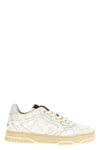gucci re-web sneakers in two-tone gg supreme fabric