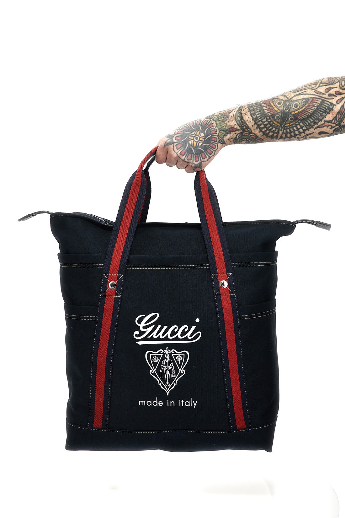GUCCI OS large cotton shopping bag