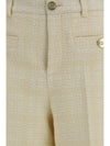 cotton tweed check pants