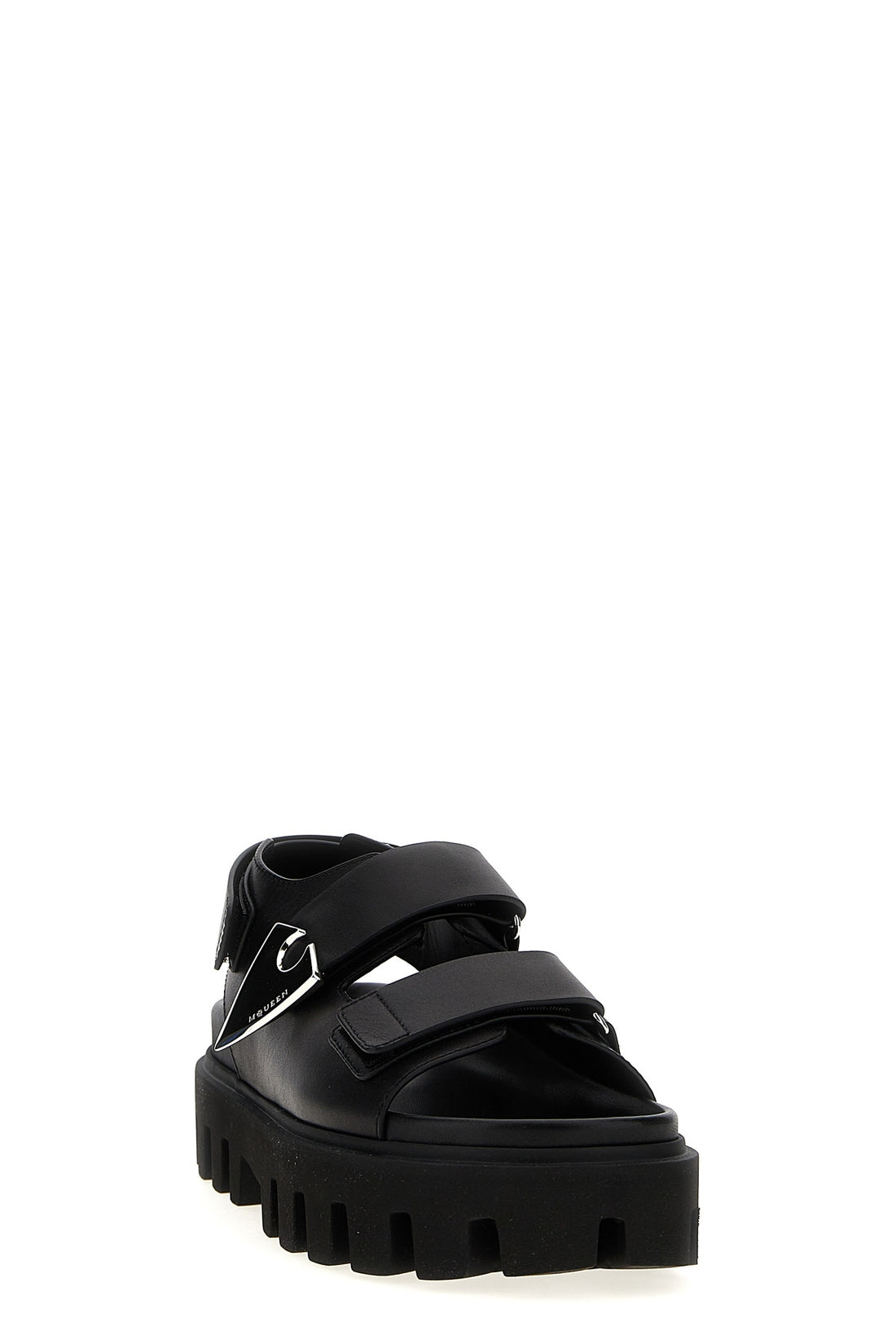 ALEXANDER MCQUEEN 38 parachute leather sandals