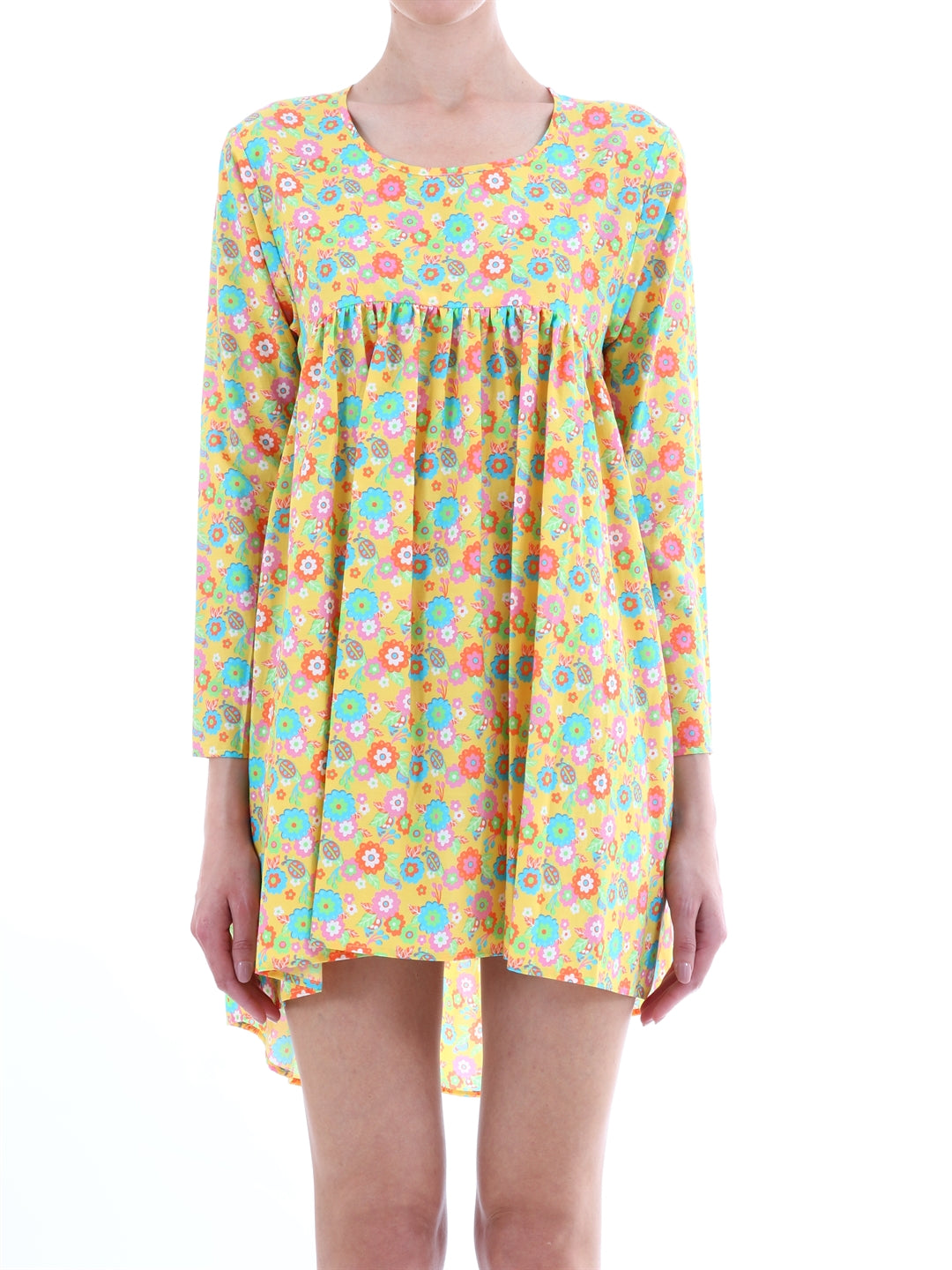 JEREMY SCOTT M yellow floral dress