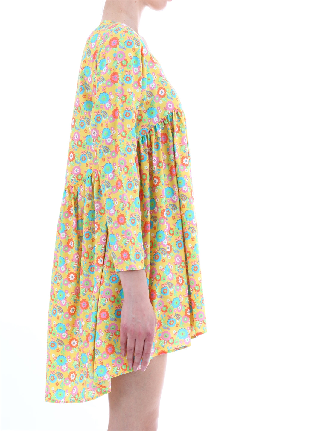 JEREMY SCOTT M yellow floral dress