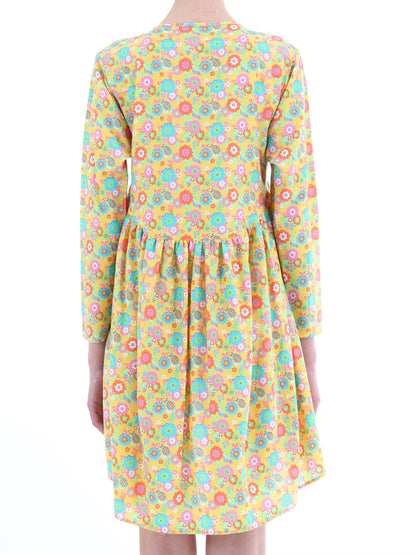 JEREMY SCOTT M yellow floral dress