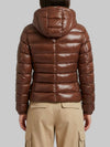 brown short down jacket