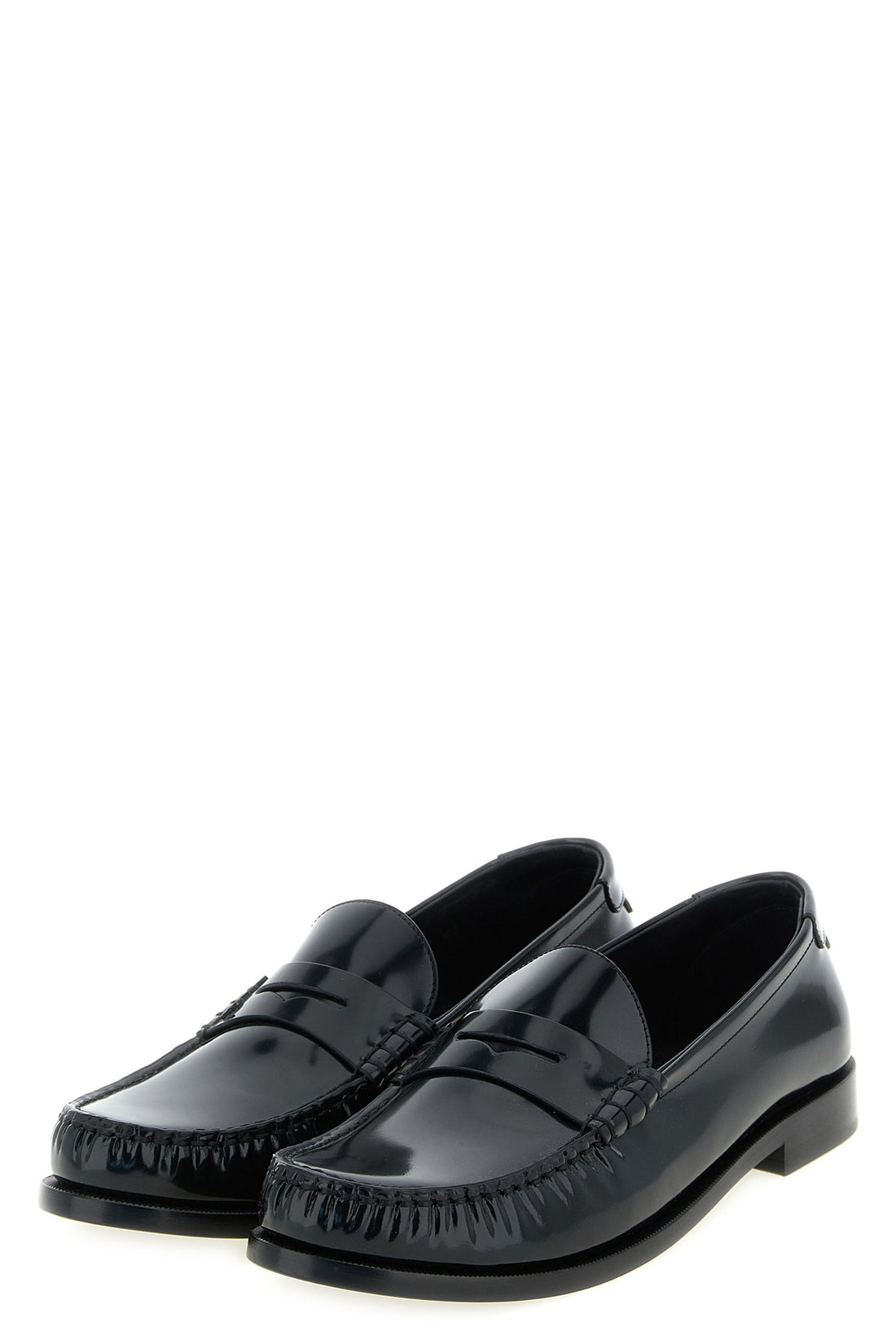 SAINT LAURENT 40 le loafer loafers in shiny leather