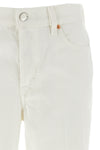 high waist crop jeans in cotton denim