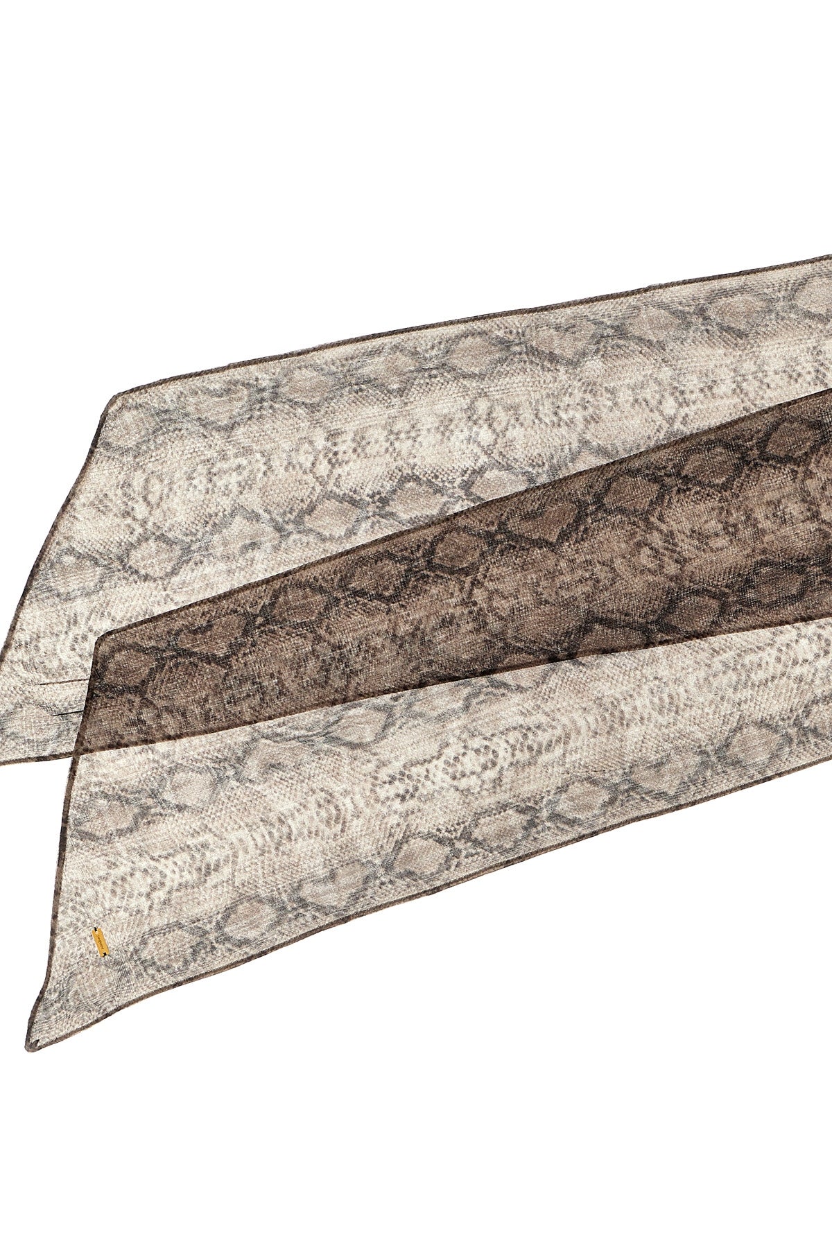 snake-print silk scarf