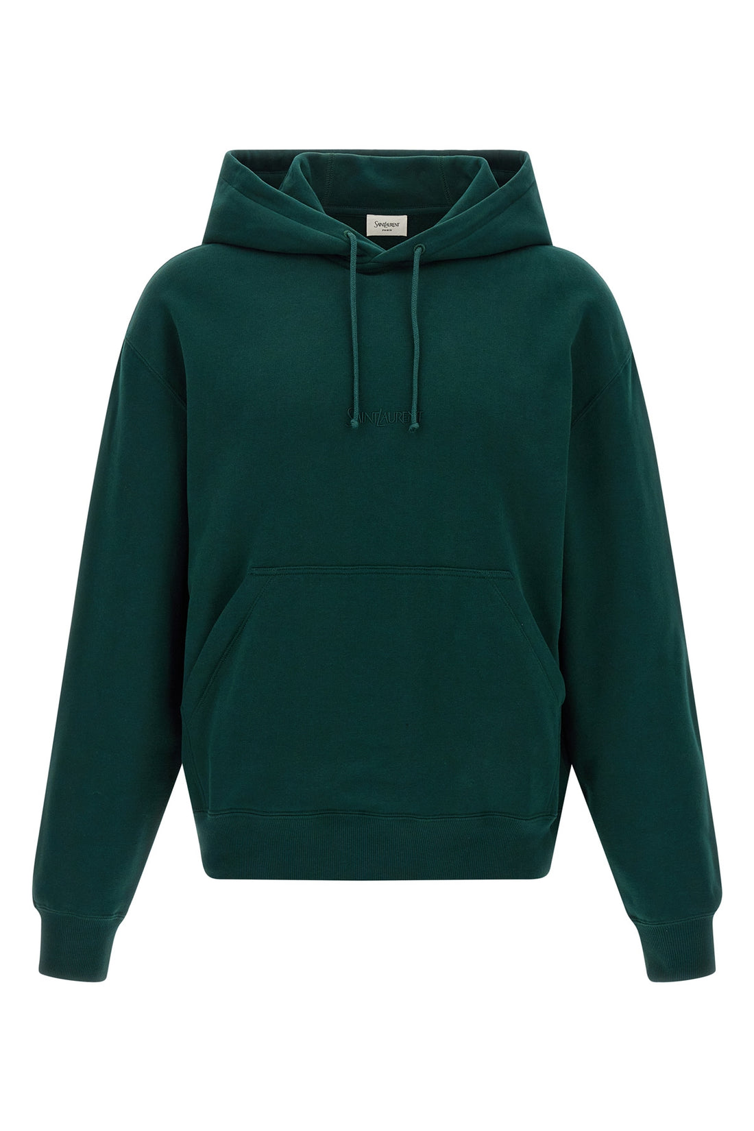 SAINT LAURENT XL fleece cotton hoodie