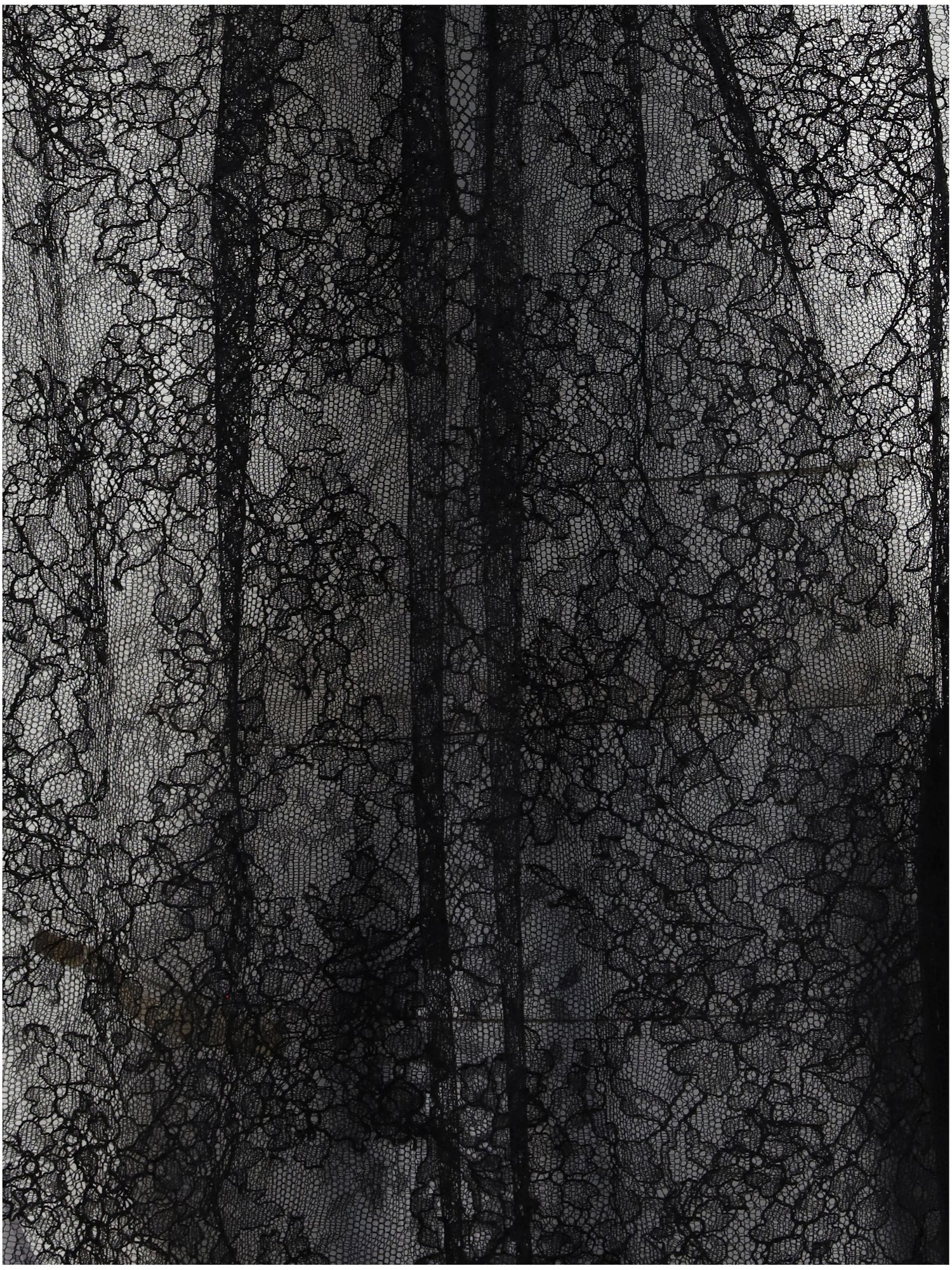 ALEXANDER MCQUEEN 42 sleeveless black lace top