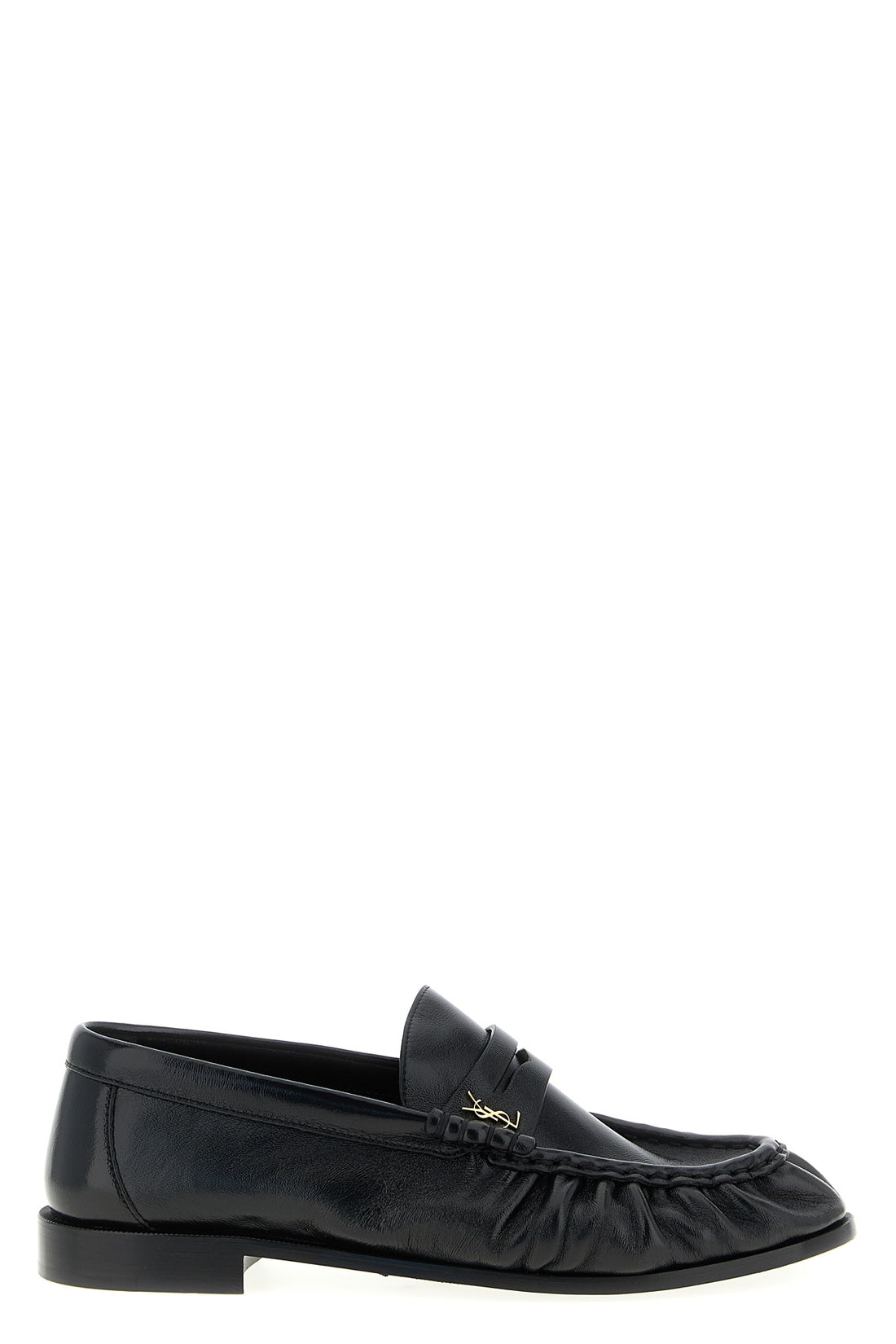 SAINT LAURENT 36.5 le loafer shiny leather loafers