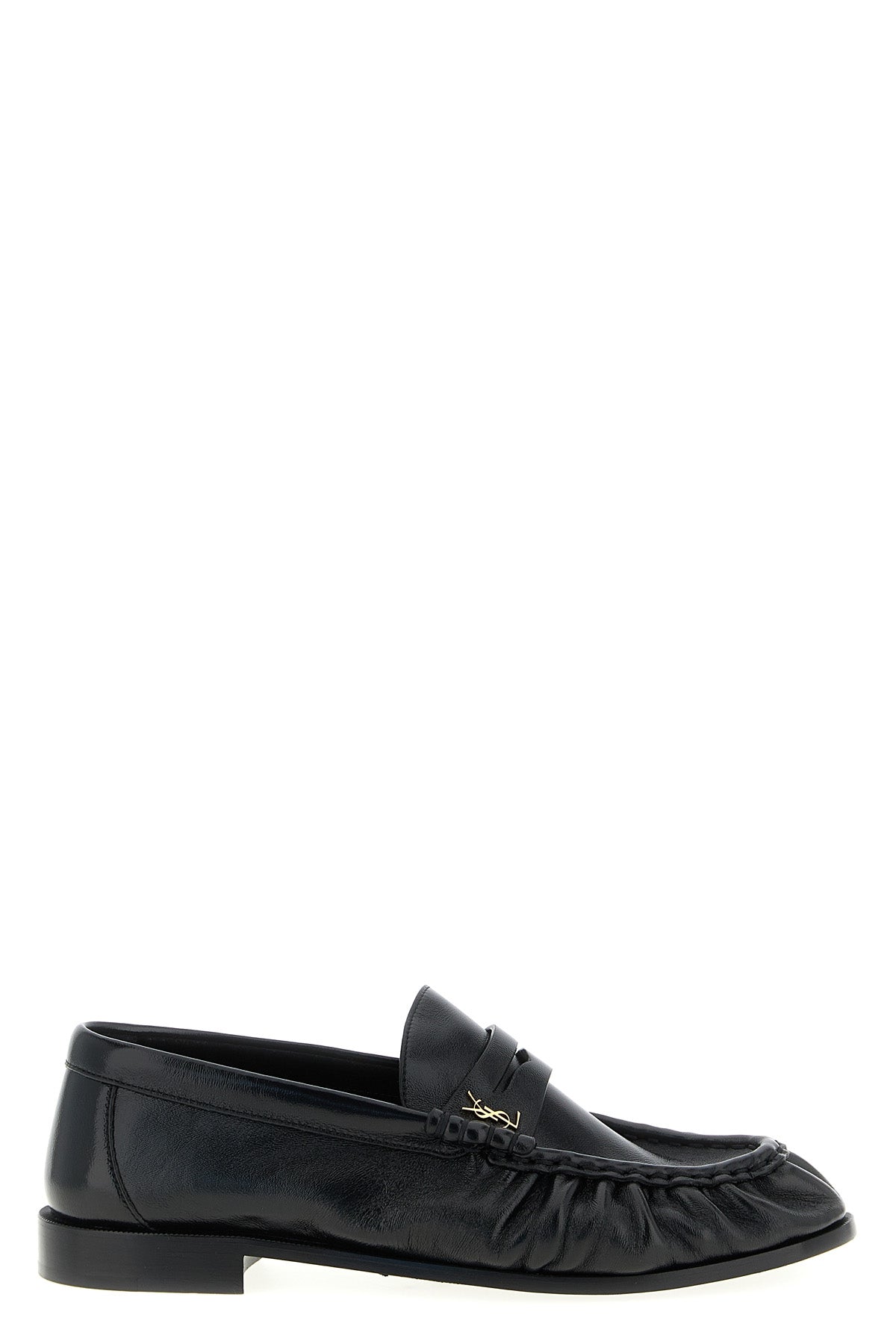 le loafer shiny leather loafers