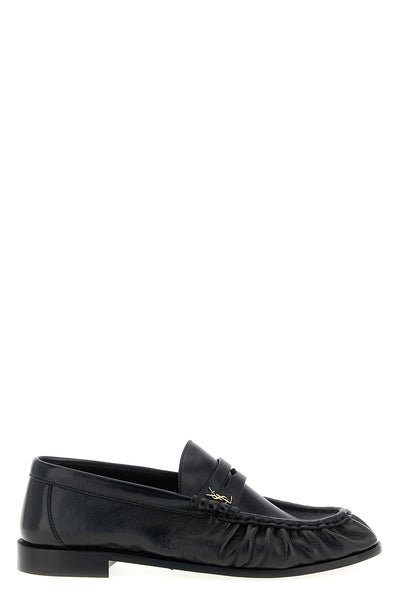 le loafer shiny leather loafers