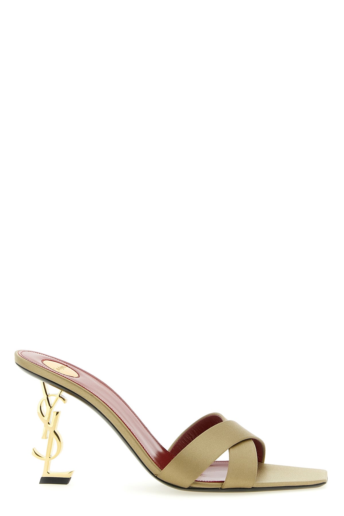 opyum mules in satin crêpe