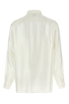 striped satin piqué shirt