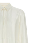 striped satin piqué shirt