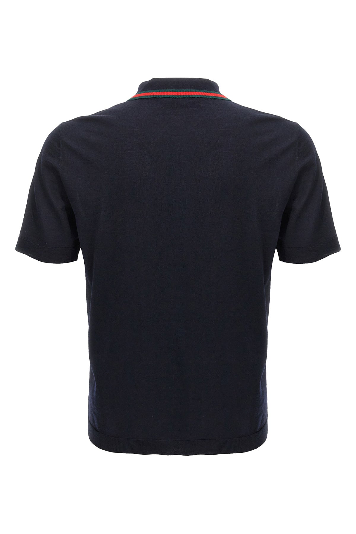 fine knitted wool polo shirt