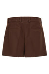 wool twill shorts
