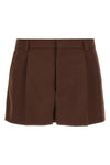 wool twill shorts