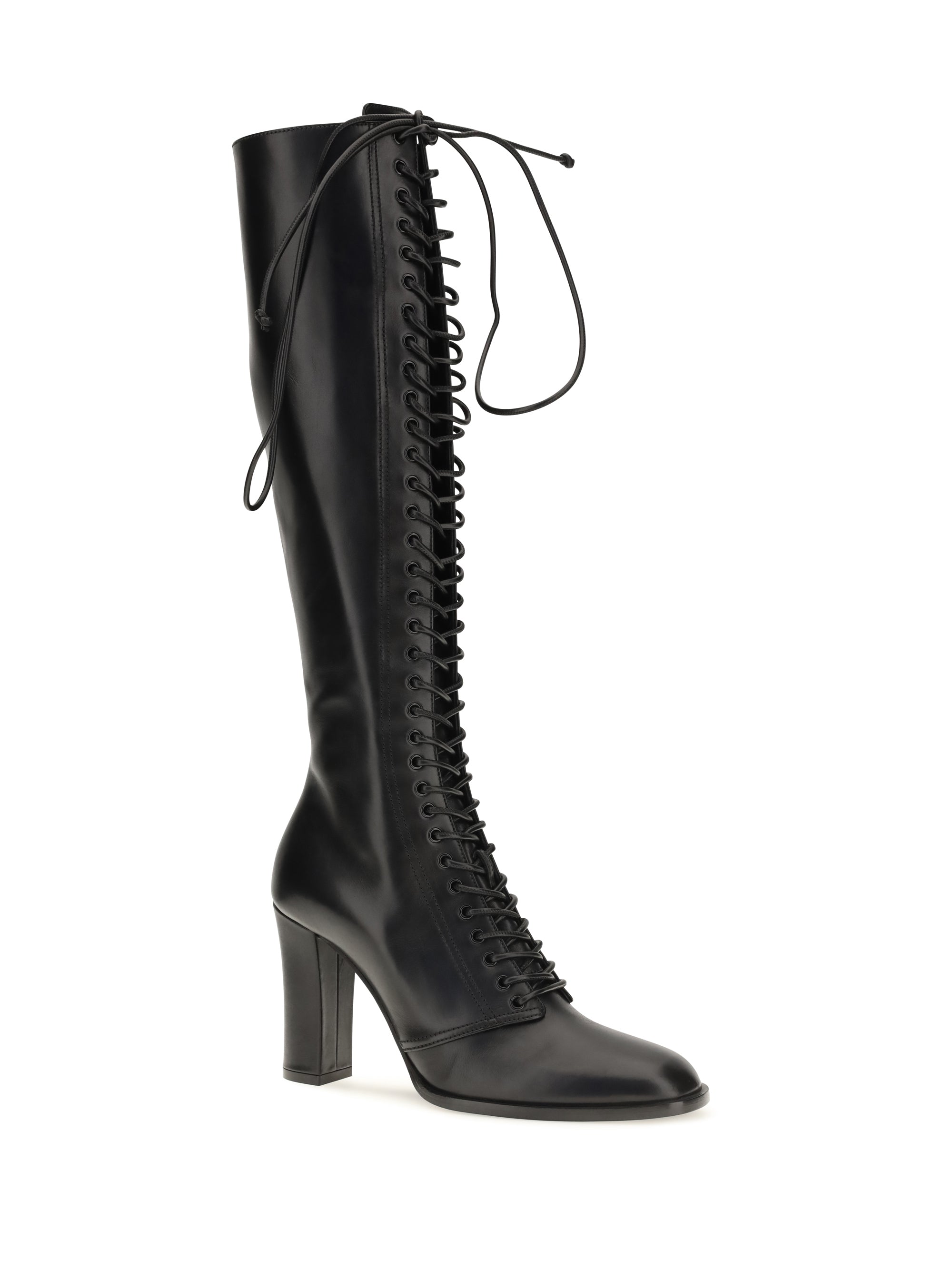 lace-up knee-high boots