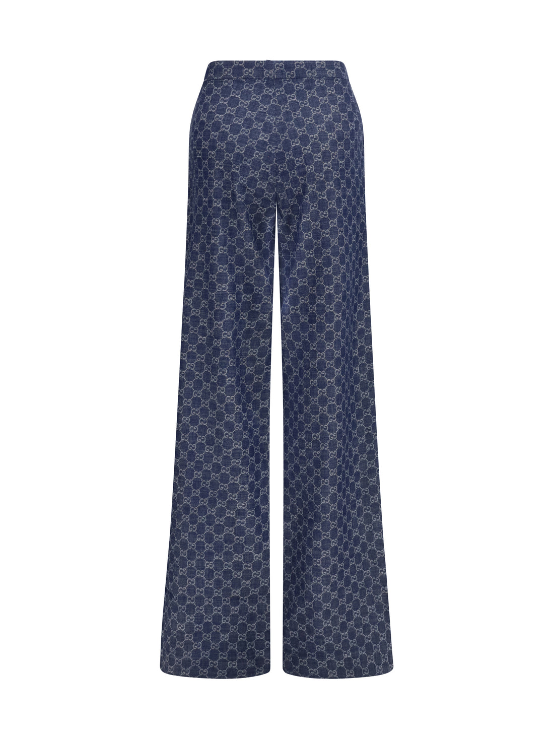 GUCCI 38 gg cotton jacquard denim pants