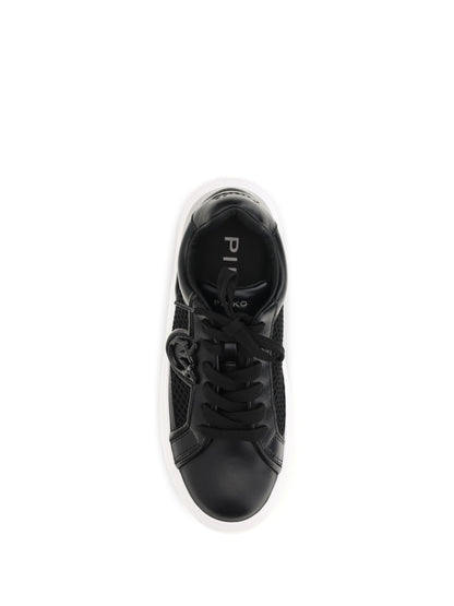 PINKO 36 yoko leather sneakers