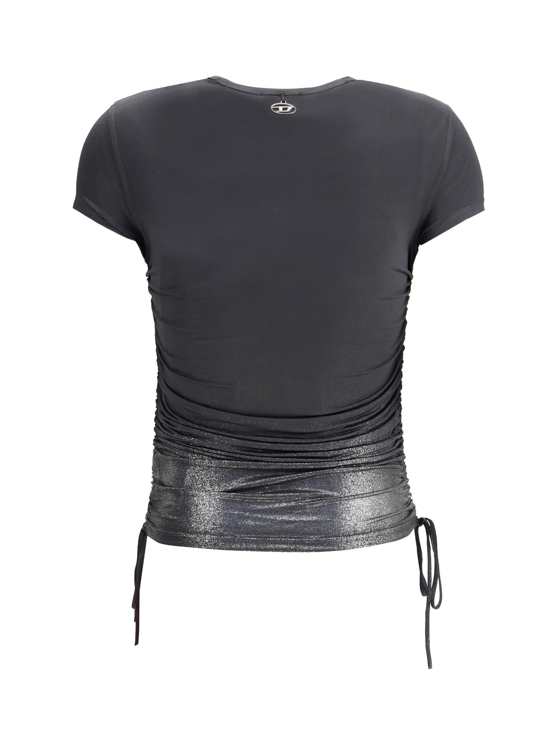 DIESEL M jersey top with side drawstrings