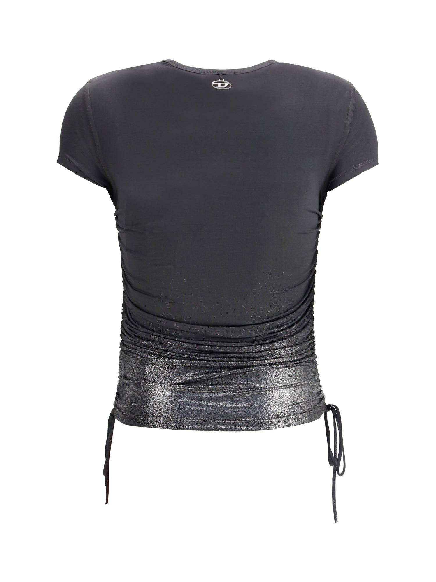 DIESEL M jersey top with side drawstrings