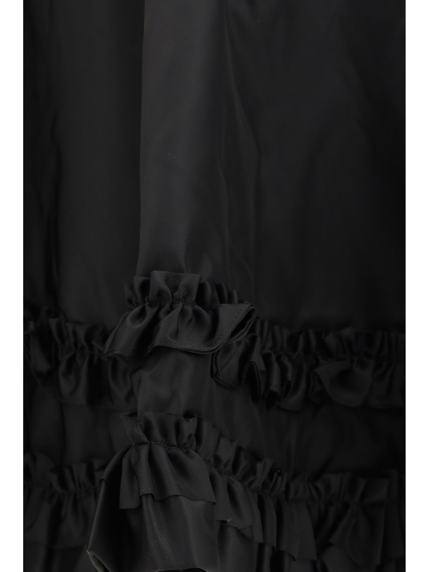 GANNI 34 duchesse nylon mini frill skirt